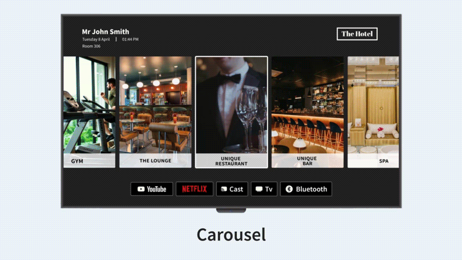 Nonius TV+ new layouts for interactive Tv's for Hotels