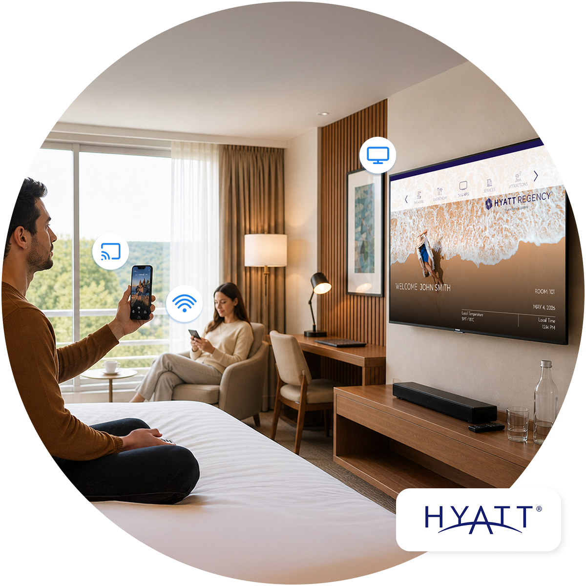 Nonius partners with Hyatt to deliver a unified, cloud-based guest technology ecosystem, combining TV & Streaming, Casting, and Guest Wi-Fi into a seamless, secure, and brand-aligned experience.